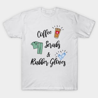 Nurse Life Coffee Scrubs Nursing RN LPN Graduation T-Shirt